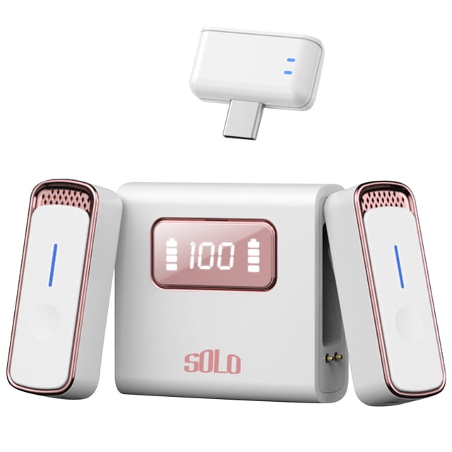 Micrófono Inalámbrico Mini Mic 2.4G 20M Range Rophone para IPhone/Android