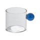 thumbnail image 3 of Mini taza de café Decoración Mango redondo Taza de bebida Taza de bebida Taza de vidrio transparente de una sola capa Taza de leche pequeña para , Azul perfecl pequeñas tazas de leche, 3 of 8