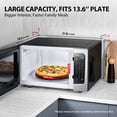 thumbnail image 3 of Toshiba 1,6 cu. Ft.. Horno Microondas de Pies con Tecnología Inverter, 1250 Vatios, Pantalla LCD y Sensor Inteligente, Acero Inoxidable, ML-EM45PIT(SS), 3 of 5