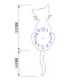 thumbnail image 3 of asddcavvf Cartoon Cute Cat Wall Clock Home Watch Way Tail Move Large Countdown Clock, 3 of 4