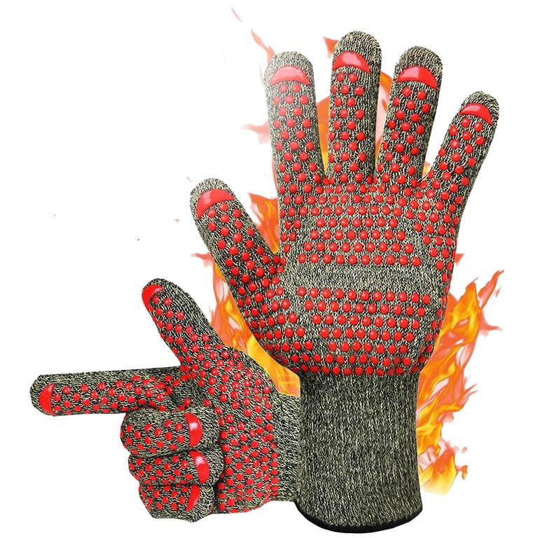 Heat Resistant BBQ Gloves - Premium Cooking Gloves for Baking
