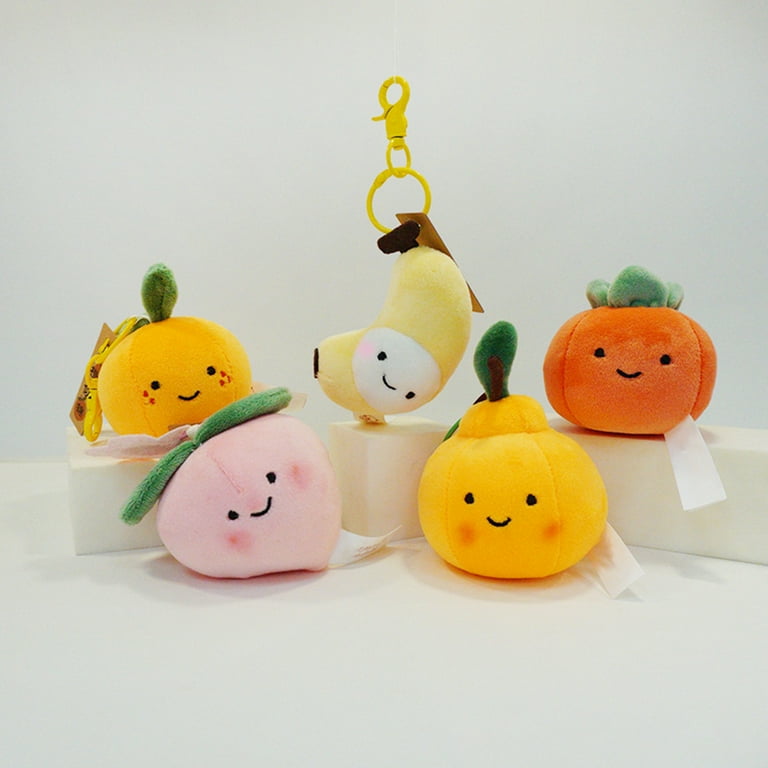 Cute Plush Banana Shaped Toy Mobile Phone Bag, Creative Fruit Keychain  Pendant, Accessory Doll