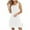White, variant on Women Dress Long Summer Dress Ladies' Spring And Summer Casual Sleeveless Round Neck Solid Color Dress Blue XL