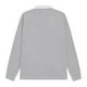 thumbnail image 2 of Polo de manga larga con el cuello en blanco para hombre/Caballero Modelo Rugby (Gris pizarra), 2 of 2