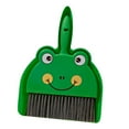 thumbnail image 3 of 4 Packs Mini Broom and Dustpan Set for Home Office Desk Cleaning Pet Hair Kids Small Space Sweeper with Handle Cute Frog Design Household Cleaning Tools, 3 of 8