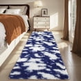 thumbnail image 3 of Garvee Ultra Soft Runner Rugs, 2x6 Fluffy Fuzzy Shag Area Rug Modern Shaggy Carpets for Entryway Bedroom Hallway Kitchen, Blue, 3 of 8