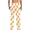 thumbnail image 2 of HPINK-T Cute Capybara Men's Cotton Pajama Pants Soft Comfy Sleep & Lounge Pants Pjs Bottoms with Pockets, 2 of 7