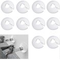 thumbnail image 1 of ZHAOCHENG Paquete de 10 tapas para tubos de radiador, juegos de tapas de plástico blanco para tubos, decoración ordenada con cuello blanco de plástico, adecuadas para tubos de 16 mm de diámetro, 1 of 5