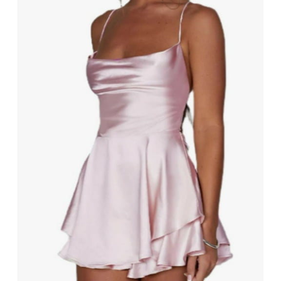 Women's Solid Color Slimming Dress Short