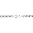 thumbnail image 3 of Everly Women's 4.4mm Fancy-Cut Sterling Silver Curb Link Chain Bracelet, 3 of 8