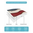 thumbnail image 5 of Quilts Twin XL Size, Retro American Flag Soft Comforter Bedding Set for Bed, White Star Red Blue US Flag Lightweight Quilted Bedspread with Pillow Cover(2 Pieces) for All Season, 68x98 Inch, 5 of 6
