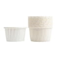 thumbnail image 1 of Injueey 50 piezas de tazas redondas para muffins de papel de aluminio para pasteles y magdalenas, herramientas para envolver, bandeja para cocinar, Cocina y Comedor Blanco Injueey HA010050-01, 1 of 6