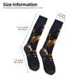 thumbnail image 2 of Balery Elegant Golden Blue Ornaments Calcetines novedosos Calcetines deportivos Calcetines hasta la rodilla Calcetines de algodón Calcetines originales y geniales, 2 of 6