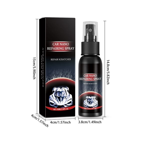 HengDidi Advanced Ceramic Car Coating Spray - Water-Repellent Scratch Protection with Mirror Shine Finish, Safe for Paint Wheels & Interior Surfaces (100ml)