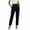 Dark Blue, variant on Women's High Waisted Dress Pants Work Office Pants Casual Straight Leg Ankle Trousers with Pockets Solid Color Elegant Formal Chic