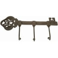 Mainstays Iron Finish Key Rack with 3 Hooks, Mounted Organizer for ...