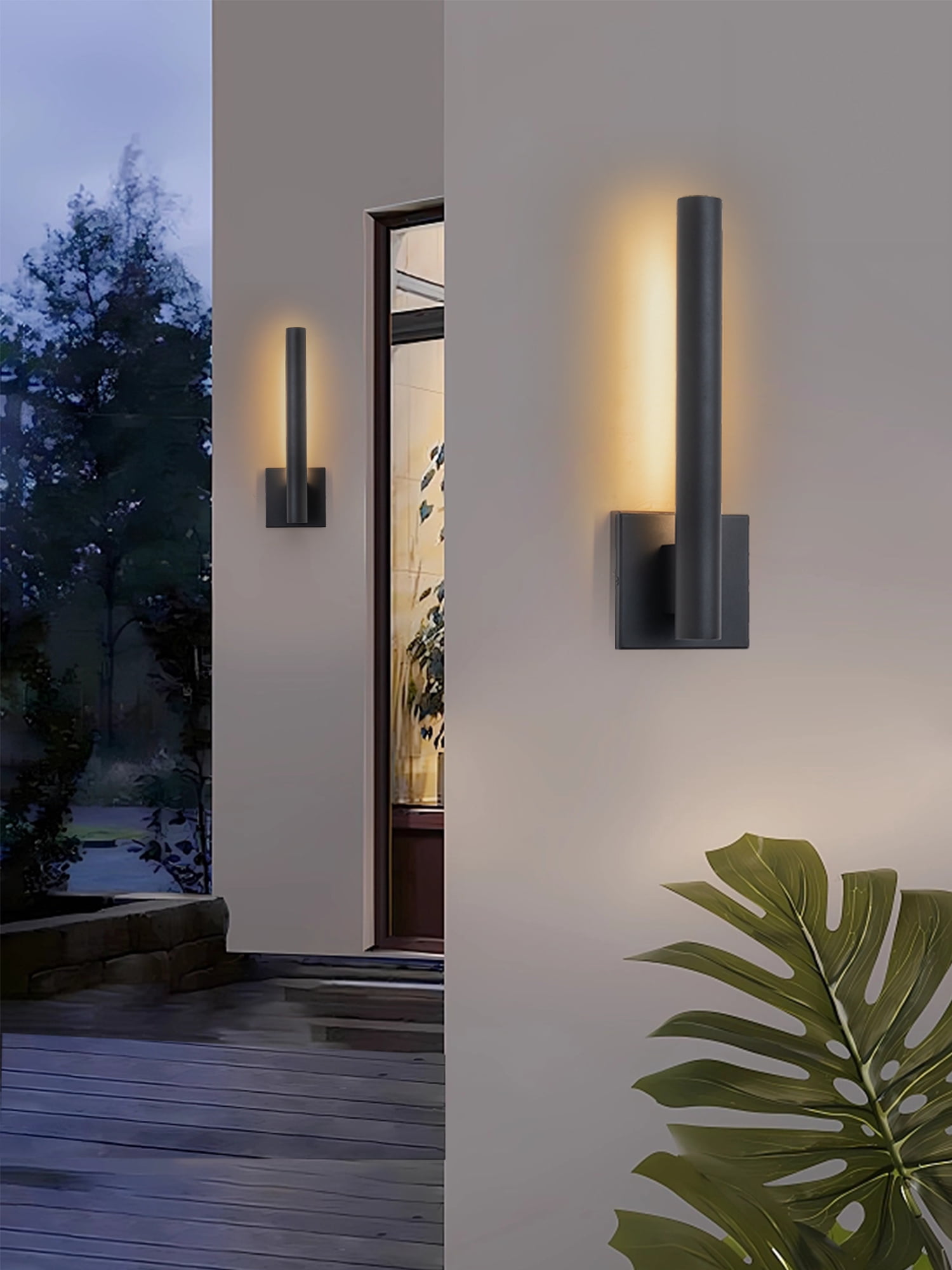 15.25 inch Modern Outdoor led wall sconce 3000K