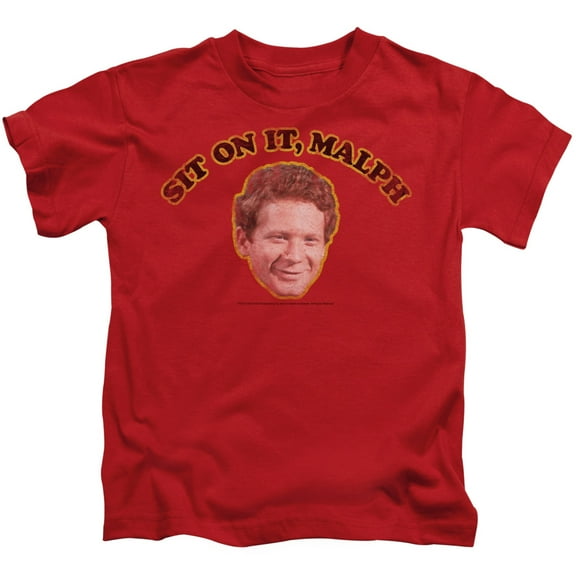 Happy Days Sit On It Malph Youth 18/1 T-Shirt Red