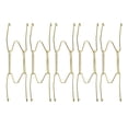 thumbnail image 1 of Unique Bargains Plate Hanger, 8' W Type Zinc Plated Invisible Wall Decorative Hooks, 5 Pcs, 1 of 3