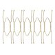 thumbnail image 5 of Ganchos decorativos invisibles de placa tipo W de 8 pulgadas Uxcell, hierro, recubiertos de zinc, acero inoxidable, tono dorado, 5 piezas, 5 of 5