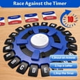 thumbnail image 5 of Word Game Family Board Games for Kids & Adults, 24 Letters Pressing Games, Fast-Paced Family Board Game for Learning Party Interactive, Blue, 5 of 7