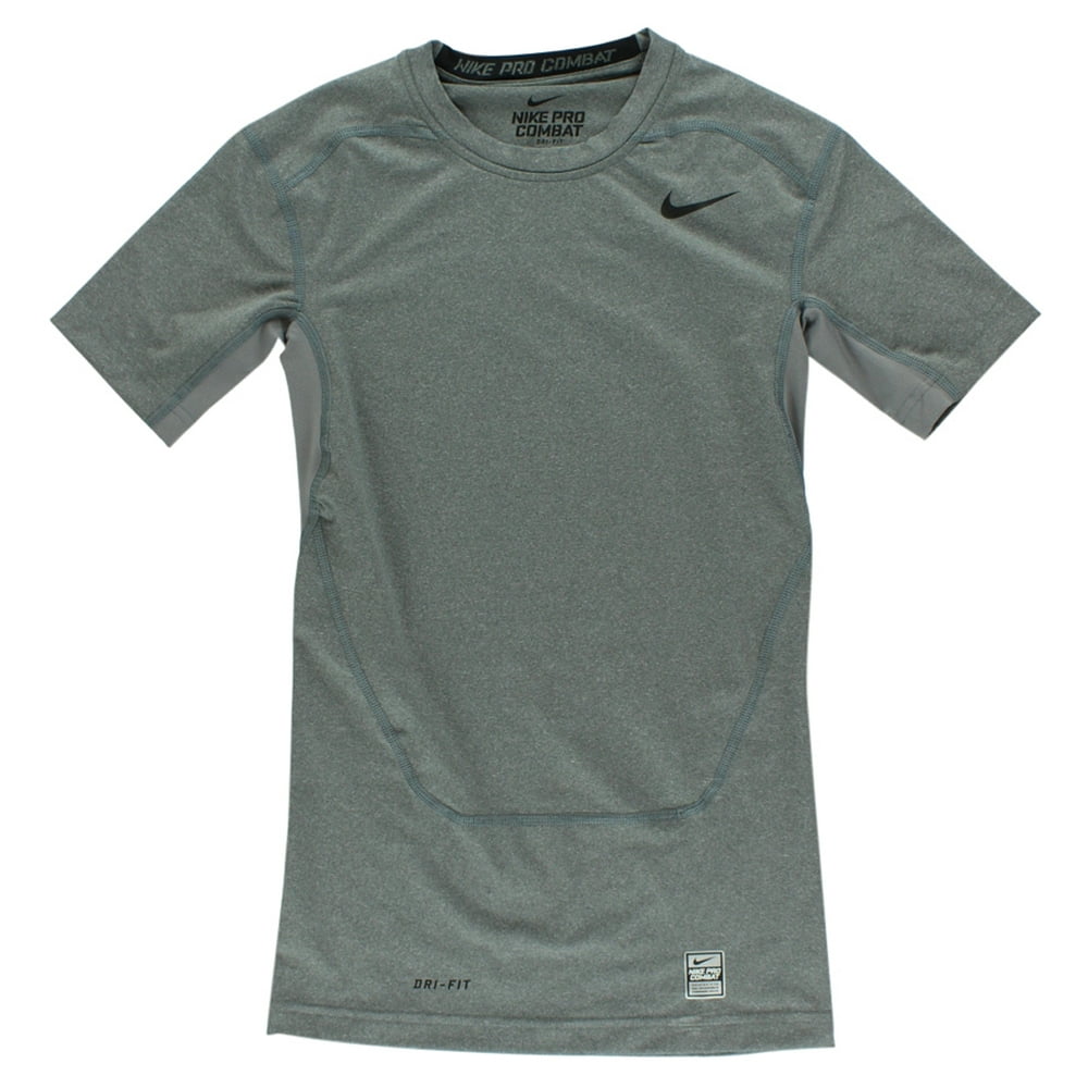 Nike Nike Mens Combat Compression Shirt Grey