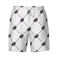 thumbnail image 4 of Lsque Mens Swim Trunks Black Rabbit Pattern - Bathing Suit Compression Liner - Beach Swim Shorts Swimwear - (S-3XL) - Stretch Quick Dry -XX-Large, 4 of 9