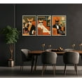 thumbnail image 3 of Funny Black Cat Canvas Wall Art Elegant Orange Cat Drinking Cocktail Painting Picture Wall Decor Luxury Feline Poster Print Bar Cart Artwork Decor for Bar Kitchen Dining Room (only canvas), 3 of 6