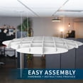 thumbnail image 2 of VIVO White Acoustic Ceiling Waffle Panel, 2 of 8