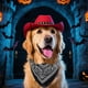 thumbnail image 4 of Collar para mascotas Collar de nailon ajustable para mascotas pequeñas y medianas Collar para pasear Bufanda de Halloween para mascotas, 4 of 6