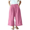 thumbnail image 1 of FNFYFH Liquidation Femmes Grande Taille Décontracté Long Lin, 1 of 7