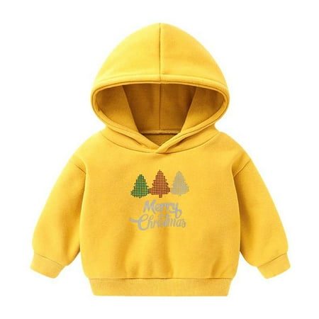 

HBYJLZYG Christmas Hoodies Sweaters Toddler Baby Sweatshirts Long Sleeve Pullover Xmas Printed Novelty Xmas Tops For The Baby Gift