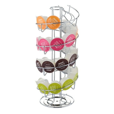 

Coffee Pod Storage Compatible Coffee Pod Holder Kitchen Detachable Coffee Pod Organizer for Countertop Spins 360-Degrees Coffee Pod Carousel