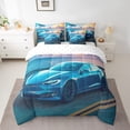 thumbnail image 2 of YST Boys Car Bedding Comforter Set, 7-Piece, Racing Theme, Auto Vehicles, Bed in a Bag, Queen, 2 of 4