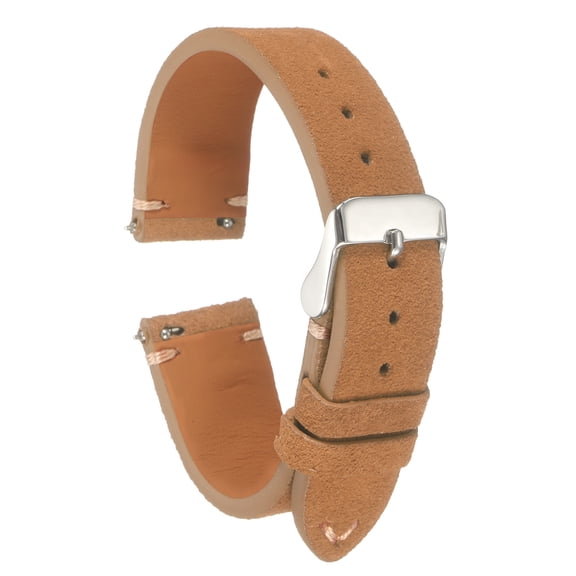 Uxcell Suede Leather Strap Watch Bands Quick Release 18mm Vintage Watch Straps Classic Watchband Brown