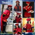 thumbnail image 4 of Peluca Tereshar, unisex, negra, con flequillo, para fiesta de disfraces, 4 of 7