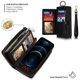 thumbnail image 5 of Crossbody Wallet Case for iPhone 12 Pro Max, Leather Wallet Case Detachable Magnetic 14 Card Zipper Purse Crossbody Chain Wrist Strap Design for iPhone 12 Pro Max 6.7 inch-Black, 5 of 5
