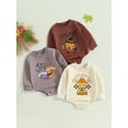 thumbnail image 7 of Infant Baby Girls Halloween Romper, Long Sleeve Crew Neck Letters Pumpkin Print Bodysuit, 7 of 7
