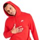 thumbnail image 2 of Sudadera con capucha Nike Sportswear Club Fleece para hombre, color rojo y blanco, 2 of 5