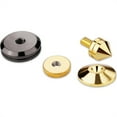 thumbnail image 4 of Bewildely 4 piezas de altavoces con puntas de aislamiento de amortiguación almohadillas para tocadiscos pies Base de cono de Metal accesorios de Almacenamiento y organización del hogar, 4 of 6