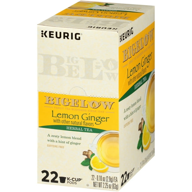Bigelow, Lemon Ginger K-Cups, Tea Pods, 22 Ct - Walmart ...