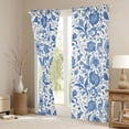 thumbnail image 3 of Manfei Bohemian Paisley Curtains Pack of 2 (42x84 Each) for Adults Teens,Blue White Curtains Blackout,Exotic Style Bedroom Curtains,Breathable Home Decor, 3 of 6