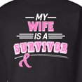 thumbnail image 3 of Inktastic My Wife is a Survivor Breast Cancer Awareness Adult Sweatshirt, 3 of 4