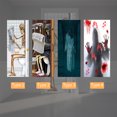 thumbnail image 4 of Graflsoa "Spooky Skull & Hat Halloween Door Stickers - 2-Piece Set (38.5x200cm Each) for Horror-Themed Decor, PVC Material, Easy to Apply & Reusable", 4 of 6