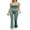 Green, variant on Charmo Womens Adjustable Straps Jumpsuits Scoop Neck Rompers Ribbed Sleeveless Exercise Jumpsuits