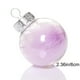 thumbnail image 3 of Bolas de adornos navideños inquebrantables | Esferas transparentes de plástico rellenables | Decoración navideña ligera de 6 cm de diámetro | Rojo Rosa Porrete Verde Blanco Variado | Mochila duradera, 3 of 6