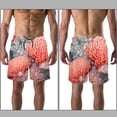 thumbnail image 3 of luoweisi Men's Beach Shorts Quick Dry Swim Trunks with Mesh Lining Coral L, 3 of 5