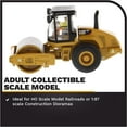 thumbnail image 3 of CAT Caterpillar CS56 Smooth Drum Vibratory Soil Compactor with Operator 1/87 (HO) Scale Diecast Model by Diecast Masters, 3 of 9