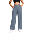 thumbnail image 4 of CQONEPT Leggings for Women High Stretch Wide Leg Yoga Pants Trendy Soft Comfy High Waisted Casual Fall Fashion Pants with Pockets, 4 of 7
