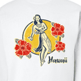 thumbnail image 3 of Inktastic Retro Hula Girl Adult Sweatshirt, 3 of 4